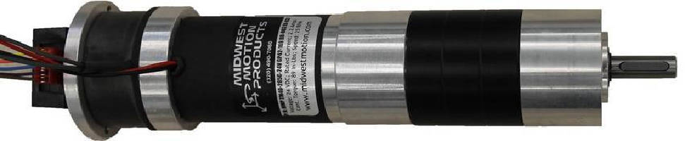 DC Gearmotor features integrated optical encoder.