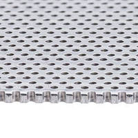 Perforated Stainless Steel offers strength and longevity.