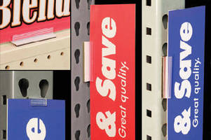 Sign Holders highlight categories and promotions.
