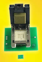 Clamshell Spring Pin QFN Socket aids power transistors testing.