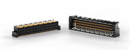 Three-Row Connector delivers data rates up to 25 Gbps.