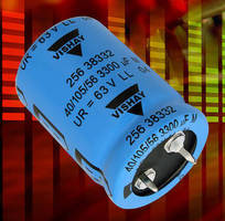 Snap-In Power Aluminum Capacitors come in cases down to 20 x 25mm.