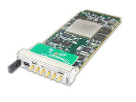 AMC Board combines dual DACs and FPGA.