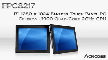 Touch Panel PC features quad-core 2 GHz processor.