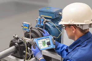 Laser Shaft Alignment System offers touchscreen navigation.