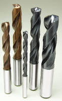 Solid Carbide Drills feature double-margin flute design.