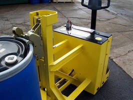 Powered Drum Handler enables safe loading, lifting, manipulation.