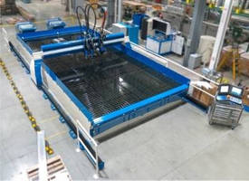 Materials Cutting Service utilizes 5-axis waterjet machine.