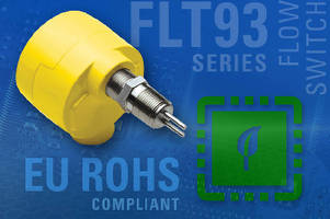 Flow/Level/Temperature Switches comply with RoHS Directive.