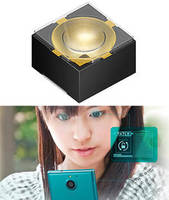 Infrared LED enables iris scanning to unlock smartphones.