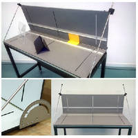 Adjustable Bending Fixture holds products at set angle.