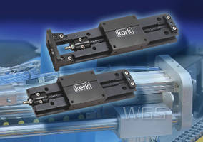 Integrated Screw/Slide System offers continuous linear speed.