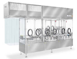 Filling and Stoppering Machine handles up to 7,200 vials/hr.