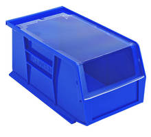 Hinged Bin Covers keep contents safe and visible.