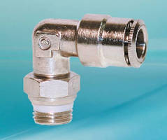 Male Swivel Elbow supports food processing applications.
