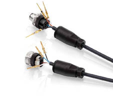 M12 Cable Connectors feature crimp termination.