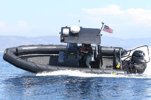 Fiberglass Rigid Hull Inflatable Boat aids first responders.