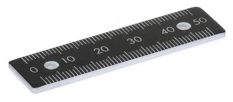 Mountable Aluminum Metric Rulers feature etched markings.