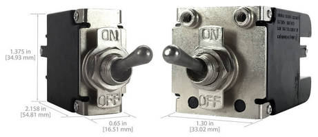 Metal Toggle Circuit Breaker is suited for harsh environments.
