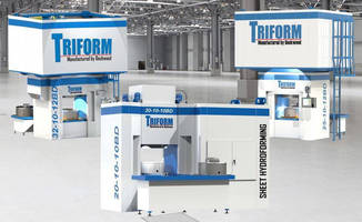 Sheet Hydroforming Presses offer integrated tool change.