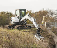 Compact Excavators offer flail mower attachment.