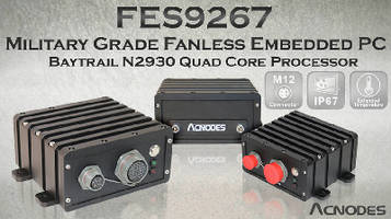 Fanless Box PC complies with military standards.