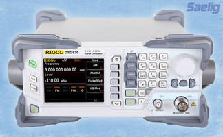 RF Signal Generators have 9 kHz to 3.0 GHz output frequencies.