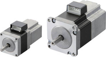 Two-Phase Stepper Motor incorporates electromagnetic brake.