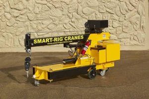 Transportable Mini Crane integrates multiple safety features.