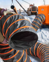 Portable Heater Duct helps keep workers comfortable.