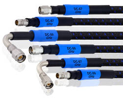 Millimeter Wave VNA Test Cables are rated to 50 and 67 GHz.