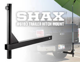 Trailer Hitch Mount attaches umbrella to trucks.