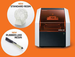 3D Printing Resins come in standard and rubber-like formulations.