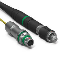 Single Fiber Optic Connector features rugged miniature design.