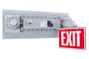 Emergency Exit Light operates in hazardous locations.