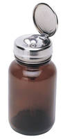 Amber 4 oz Glass Bottle has impact-resistant design.