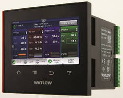 Temperature and Process Controller provides trend charts.