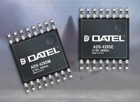 COTS-Grade 12-Bit, 8-Channel ADCs have low-power design.