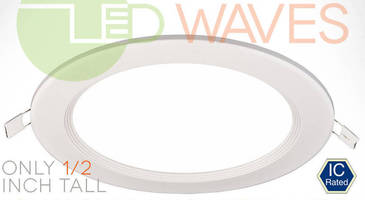 LED Recessed Light with Baffle Trim delivers soft ambient glow.