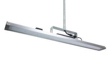 Linear High Bay 160 W LED Light replaces fluorescent fixtures.