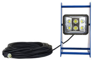 Portable 60 W LED Work Light has aluminum A-frame.