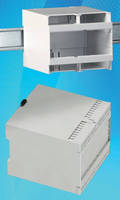 High Top DIN Rail Enclosure comes with open or closed front.