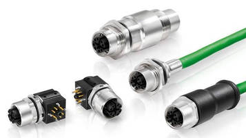 M12 Connectors support high-speed applications.