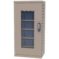 Bin Cabinets offer keyless electronic locking.