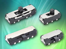 Subminiature DP3T Slide Switch offers J-Bend SMT lead option.