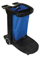 Compact Janitorial Cart carries everything needed for workday use.