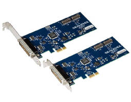 PCI Express Adapter provides 2 configurable serial ports.