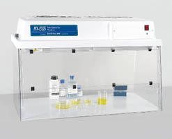 Vertical Laminar Flow Workstation provides personal cleanroom.