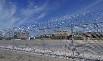 Crash-Rated Fence stops vehicles and trespassers.