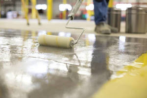 Epoxy Primer inhibits moisture vapor emissions on concrete floors.